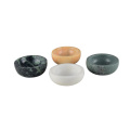 Gorgeous 100% Marble Pinch Bowl with Wood Tray kitchen accessory